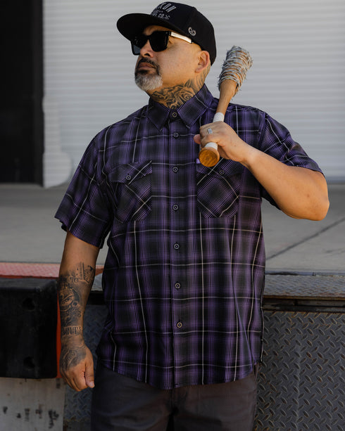 BIG LEAGUE BAMBOO SHORT SLEEVE BUTTON UP - MENS
